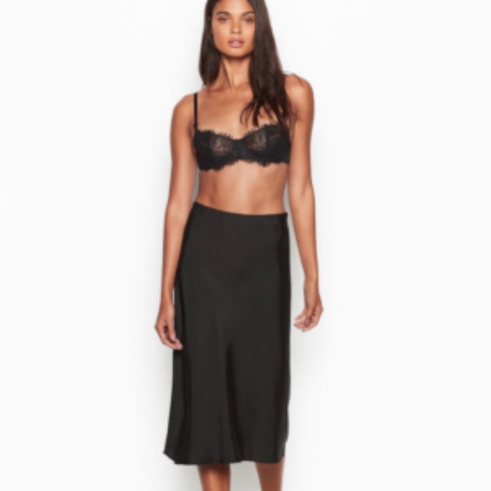 Victoria's Secret Black satin Skirt